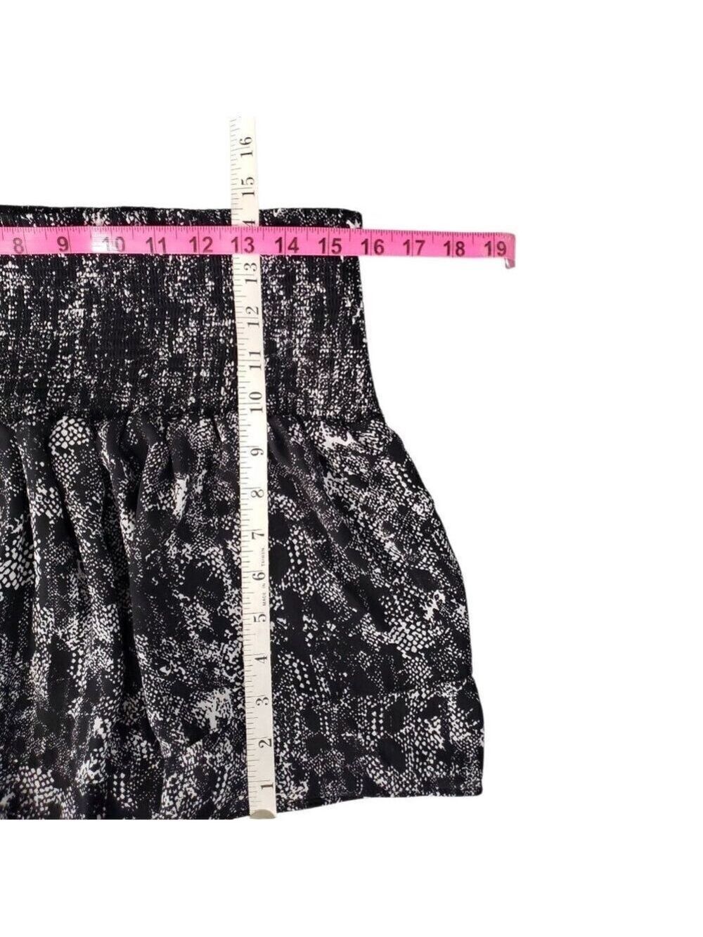 Express Floral & Snakeskin Print Smocked Mini Skirt Set | Size Large - Picture 9 of 9
